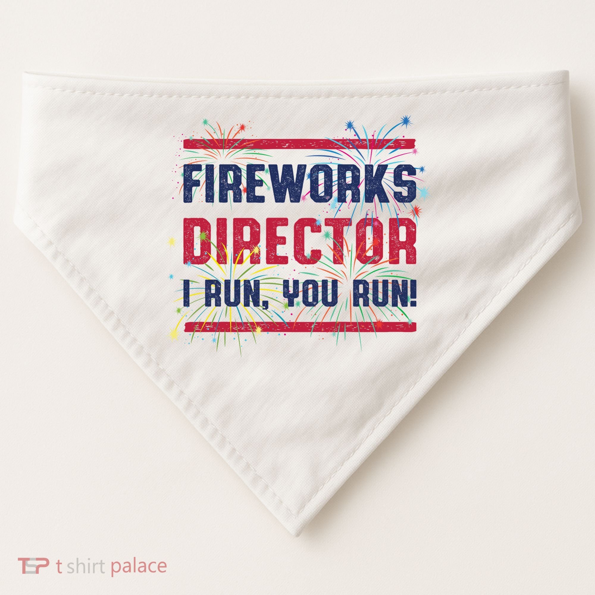 Fireworks Director | 4th Of July USA-Made Doggie Bandana