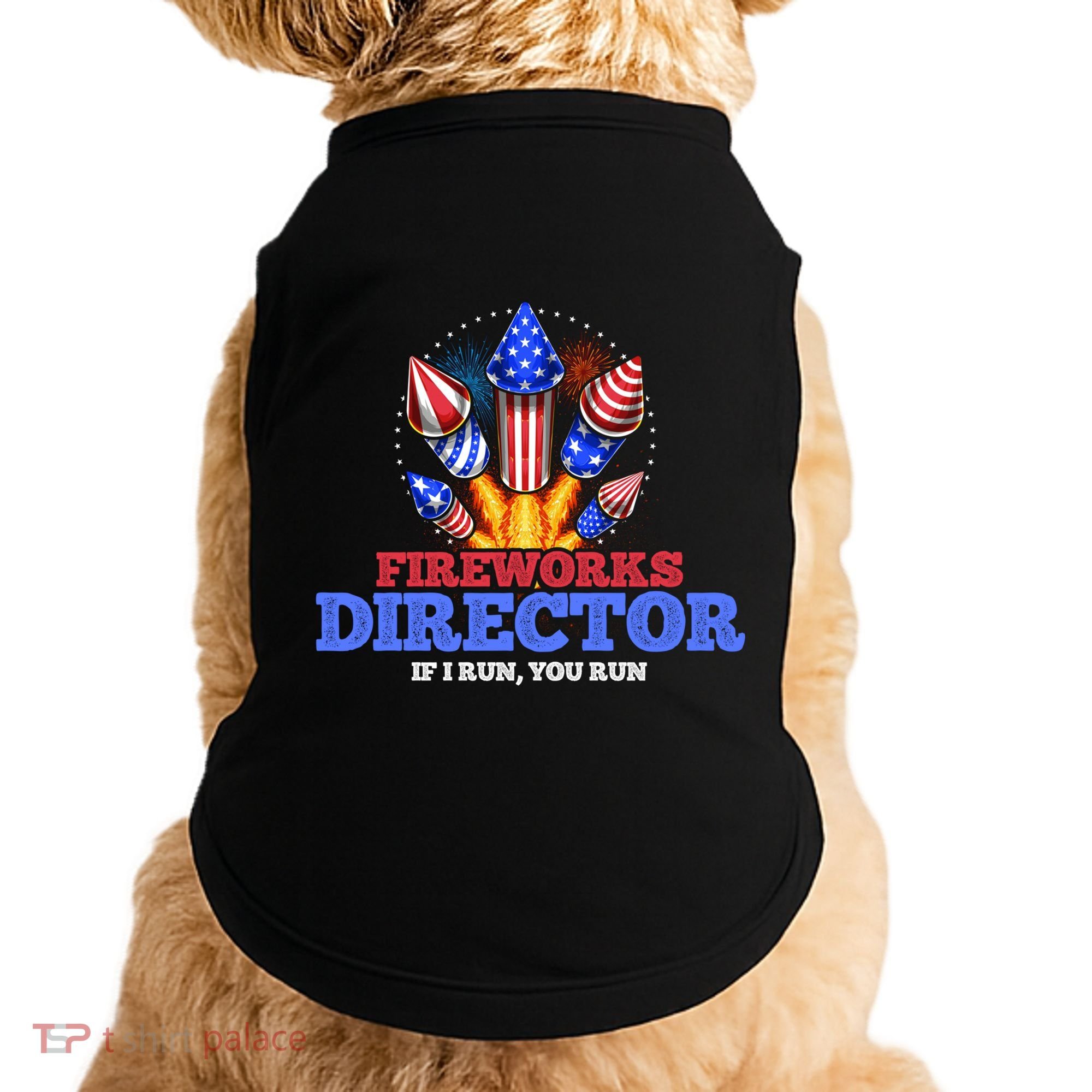 Fireworks Director 4th Of July Pyrotechnician Gift Doggie Tank