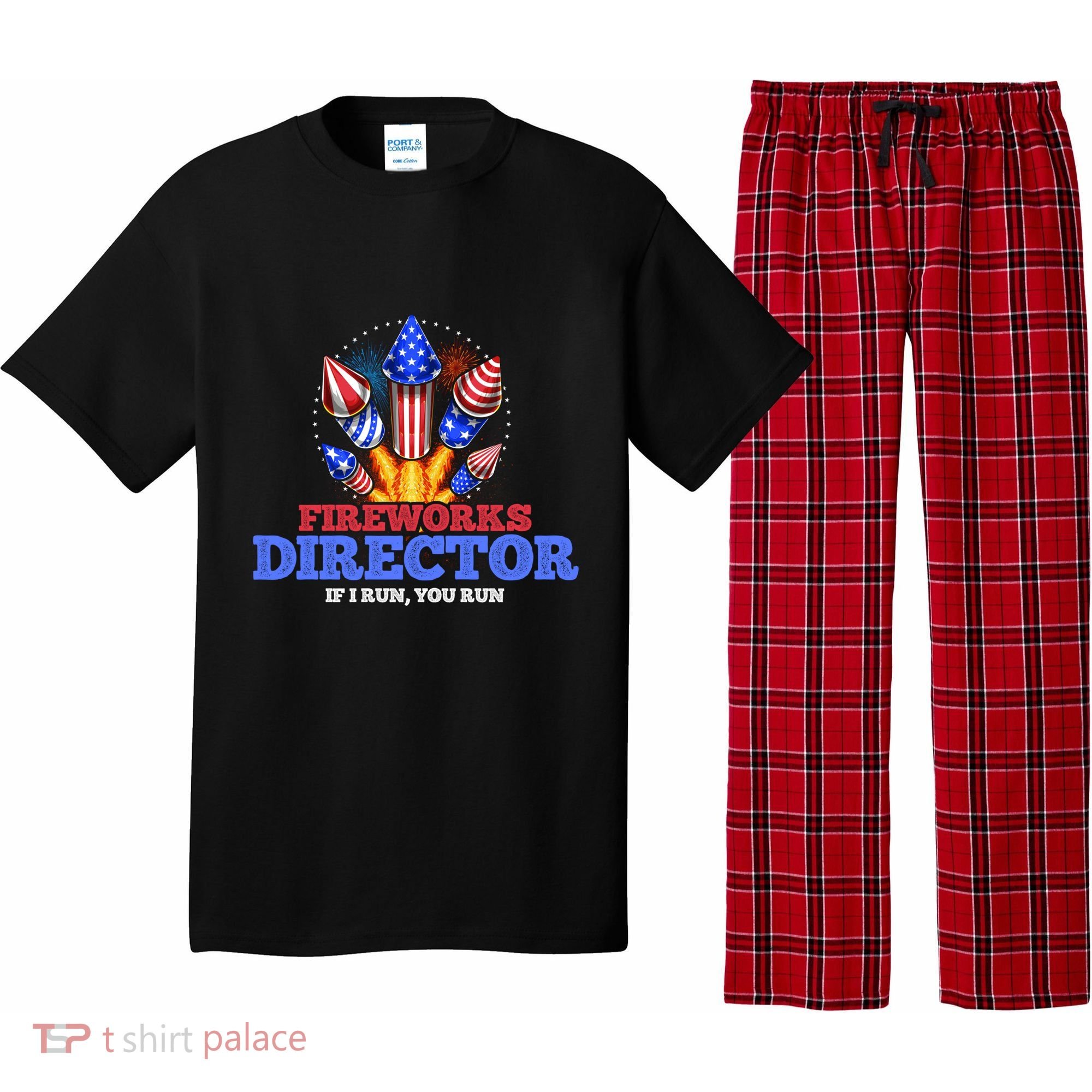 Fireworks Director 4th Of July Pyrotechnician Gift Pajama Set