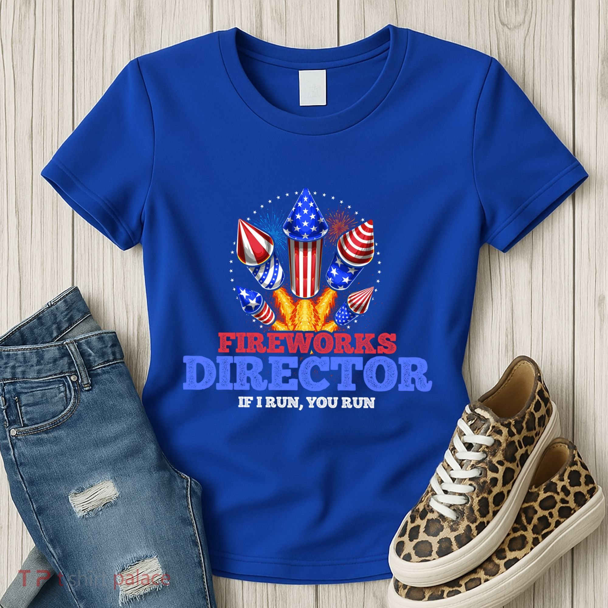 Fireworks Director 4th Of July Pyrotechnician Gift Women's T-Shirt