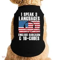 Funny Dispatcher 911 Emergency Operator Thin Yellow Line Doggie Tank thumb 0