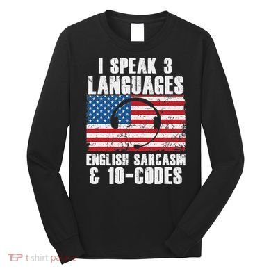 Funny Dispatcher 911 Emergency Operator Thin Yellow Line Long Sleeve Shirt