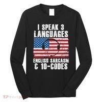 Funny Dispatcher 911 Emergency Operator Thin Yellow Line Long Sleeve Shirt thumb 0