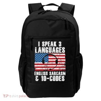 Funny Dispatcher 911 Emergency Operator Thin Yellow Line Backpack