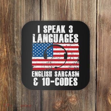 Funny Dispatcher 911 Emergency Operator Thin Yellow Line Coaster