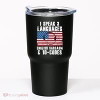 Funny Dispatcher 911 Emergency Operator Thin Yellow Line Tumbler thumb 0