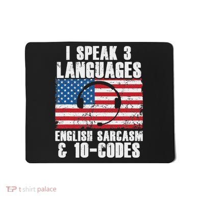 Funny Dispatcher 911 Emergency Operator Thin Yellow Line Mousepad