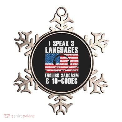 Funny Dispatcher 911 Emergency Operator Thin Yellow Line Ornament