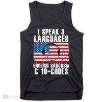 Funny Dispatcher 911 Emergency Operator Thin Yellow Line Tank Top thumb 0