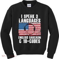 Funny Dispatcher 911 Emergency Operator Thin Yellow Line Kids Sweatshirt thumb 0