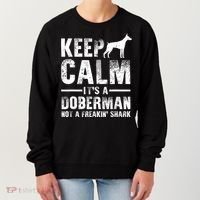Funny Doberman Art Doberman Pinscher Dog Walker Women's Sweatshirt thumb 0