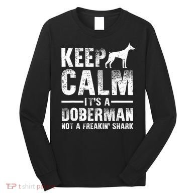 Funny Doberman Art Doberman Pinscher Dog Walker Long Sleeve Shirt