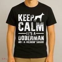 Funny Doberman Art Doberman Pinscher Dog Walker T-Shirt thumb 3