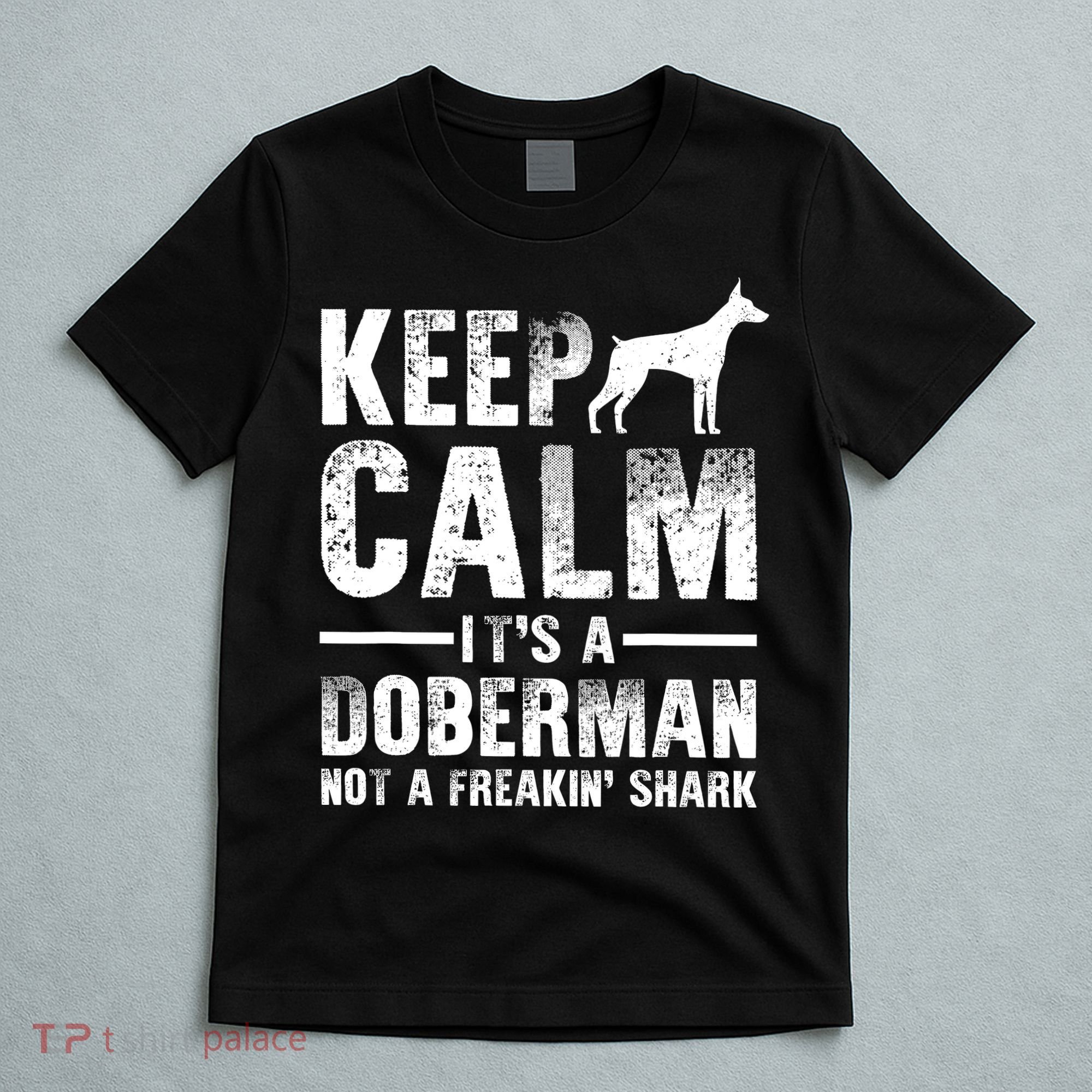 Funny Doberman Art Doberman Pinscher Dog Walker T-Shirt
