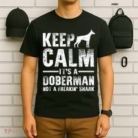 Funny Doberman Art Doberman Pinscher Dog Walker T-Shirt thumb 6