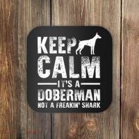 Funny Doberman Art Doberman Pinscher Dog Walker Coaster thumb 0