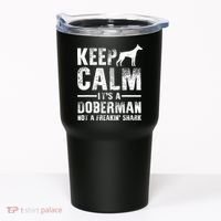 Funny Doberman Art Doberman Pinscher Dog Walker Tumbler thumb 0