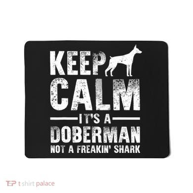 Funny Doberman Art Doberman Pinscher Dog Walker Mousepad