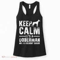 Funny Doberman Art Doberman Pinscher Dog Walker Women's Tank Top thumb 0
