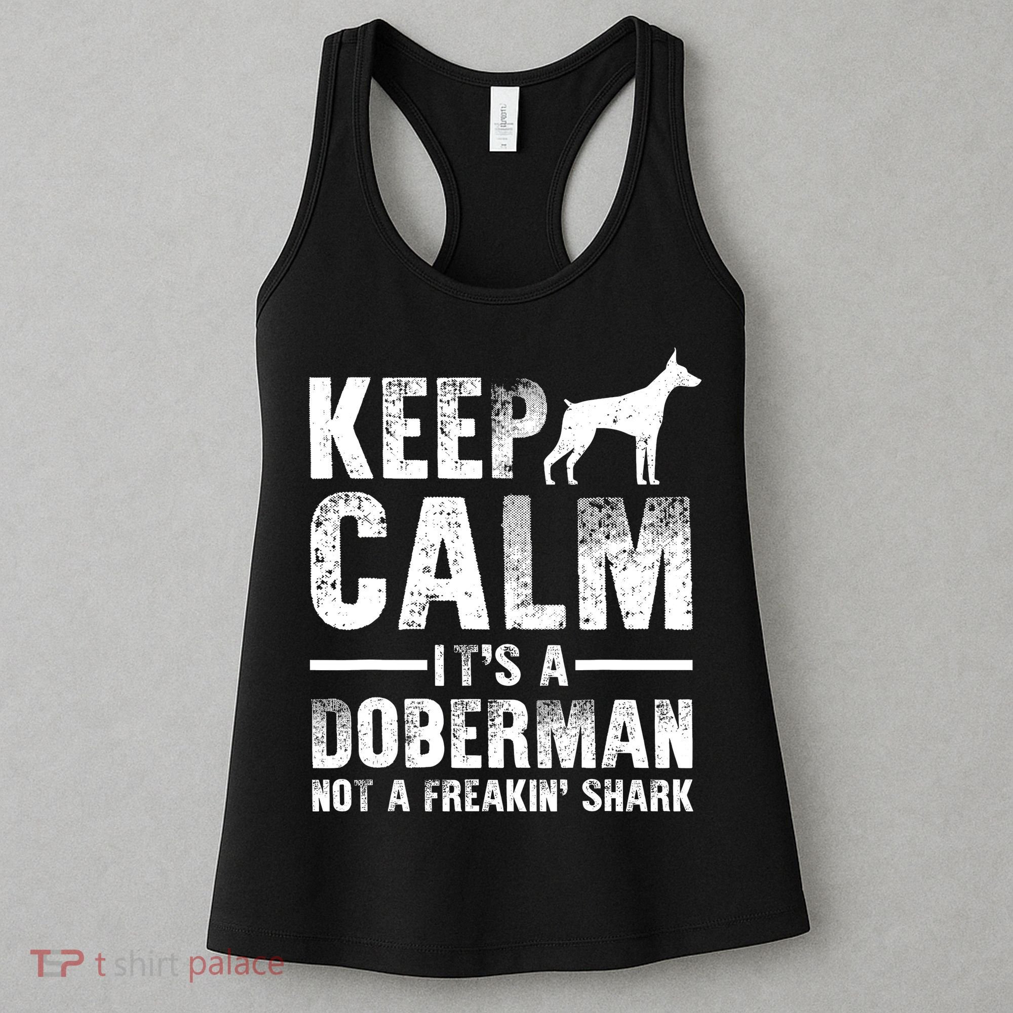 Funny Doberman Art Doberman Pinscher Dog Walker Women's Tank Top