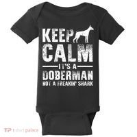 Funny Doberman Art Doberman Pinscher Dog Walker Baby Bodysuit thumb 0