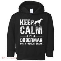Funny Doberman Art Doberman Pinscher Dog Walker Toddler Hoodie thumb 0