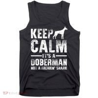 Funny Doberman Art Doberman Pinscher Dog Walker Tank Top thumb 0