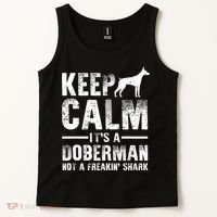 Funny Doberman Art Doberman Pinscher Dog Walker Tank Top thumb 2