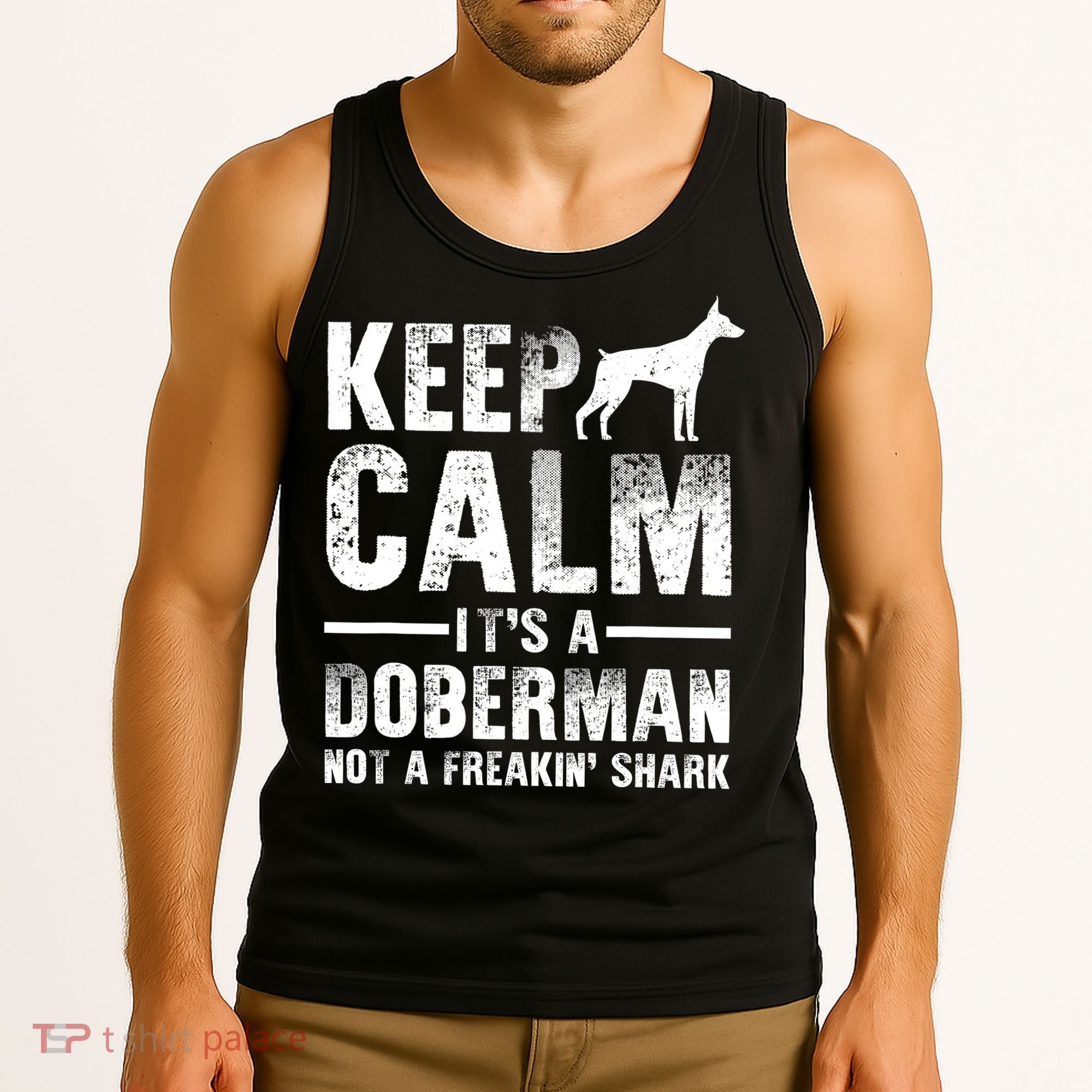 Funny Doberman Art Doberman Pinscher Dog Walker Tank Top