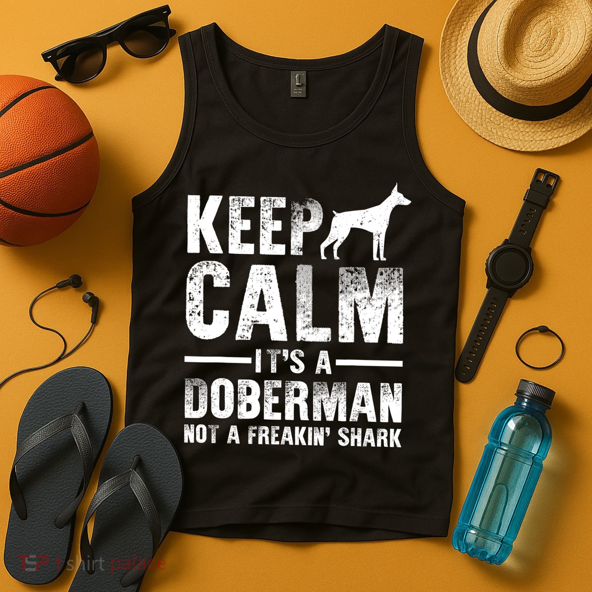 Funny Doberman Art Doberman Pinscher Dog Walker Tank Top