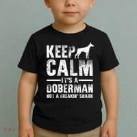 Funny Doberman Art Doberman Pinscher Dog Walker Toddler T-Shirt thumb 2