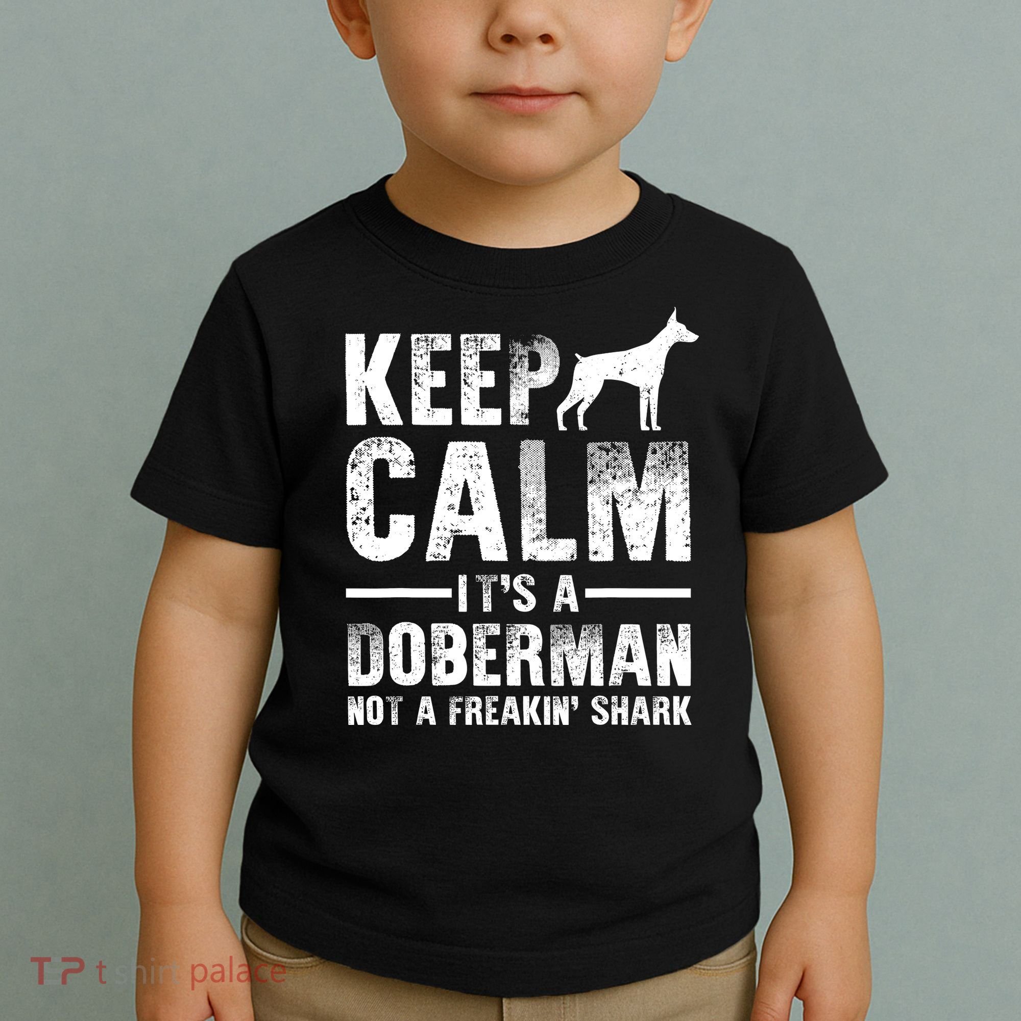 Funny Doberman Art Doberman Pinscher Dog Walker Toddler T-Shirt
