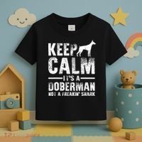 Funny Doberman Art Doberman Pinscher Dog Walker Toddler T-Shirt thumb 3