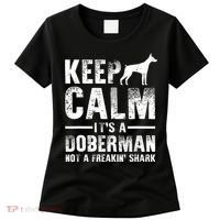 Funny Doberman Art Doberman Pinscher Dog Walker Women's T-Shirt thumb 0