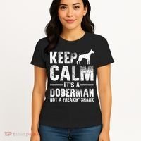 Funny Doberman Art Doberman Pinscher Dog Walker Women's T-Shirt thumb 4