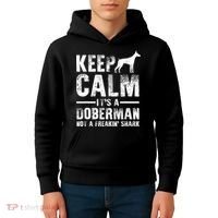 Funny Doberman Art Doberman Pinscher Dog Walker Kids Hoodie thumb 4