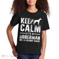 Funny Doberman Art Doberman Pinscher Dog Walker Kids T-Shirt thumb 2