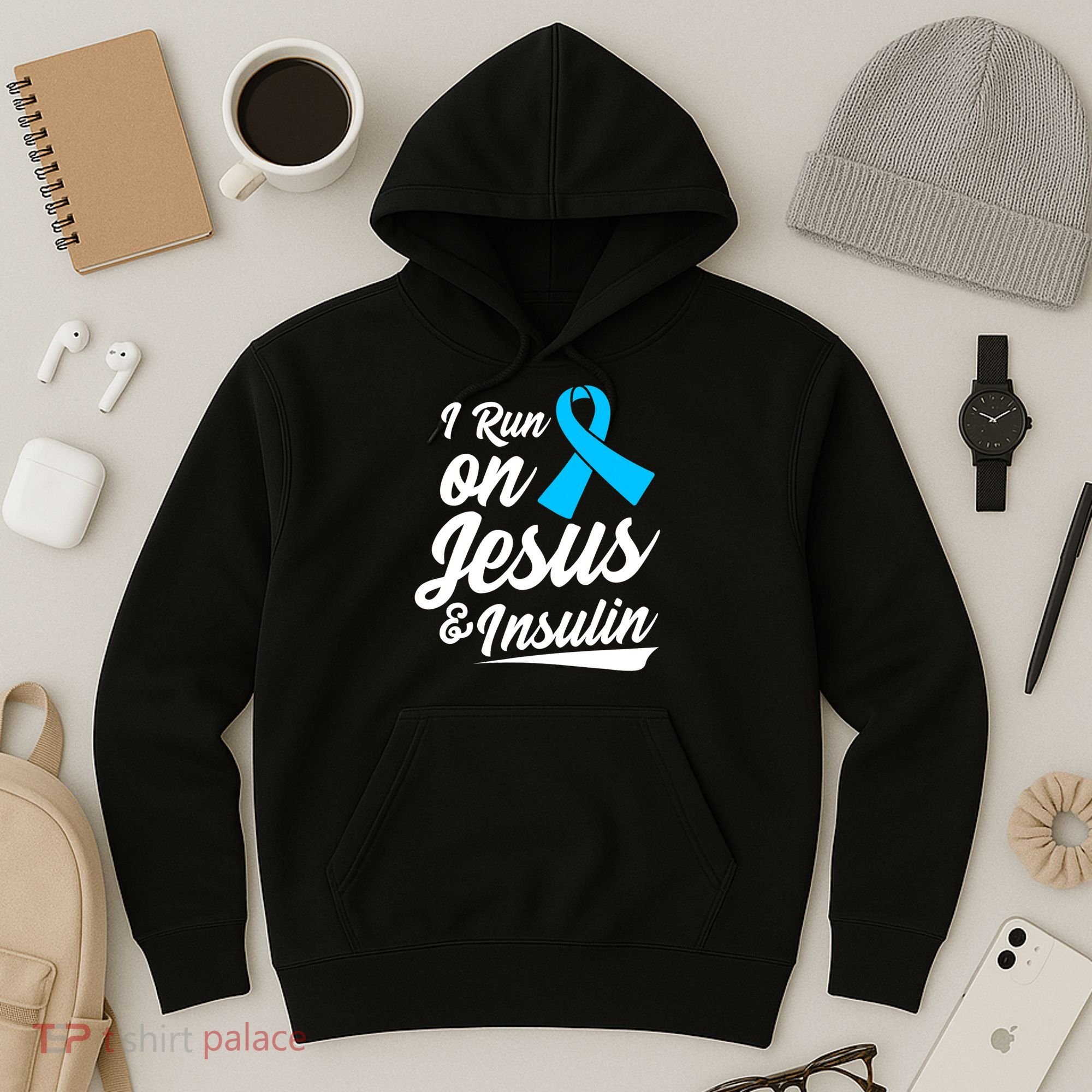 Funny Diabetes Awareness T1D T2D Diabetic Pancreas Hoodie
