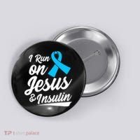 Funny Diabetes Awareness T1D T2D Diabetic Pancreas Button thumb 0