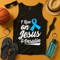 Funny Diabetes Awareness T1D T2D Diabetic Pancreas Tank Top thumb 4