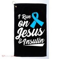 Funny Diabetes Awareness T1D T2D Diabetic Pancreas Golf Towel thumb 0