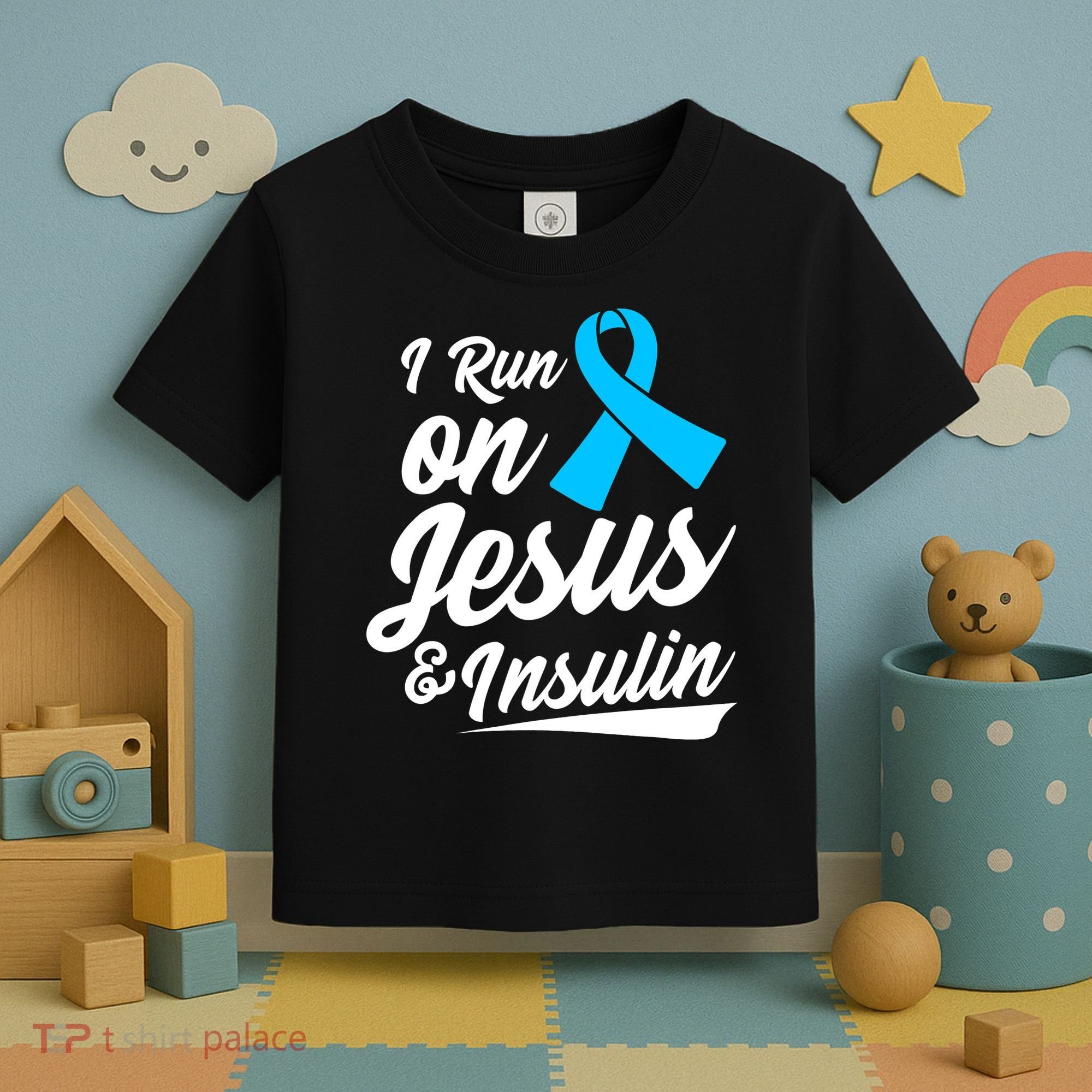 Funny Diabetes Awareness T1D T2D Diabetic Pancreas Toddler T-Shirt
