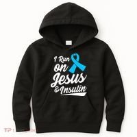 Funny Diabetes Awareness T1D T2D Diabetic Pancreas Kids Hoodie thumb 0
