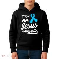 Funny Diabetes Awareness T1D T2D Diabetic Pancreas Kids Hoodie thumb 4