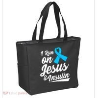 Funny Diabetes Awareness T1D T2D Diabetic Pancreas Tote Bag thumb 2