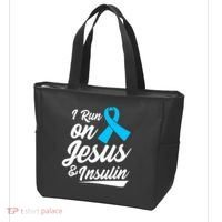 Funny Diabetes Awareness T1D T2D Diabetic Pancreas Tote Bag thumb 3