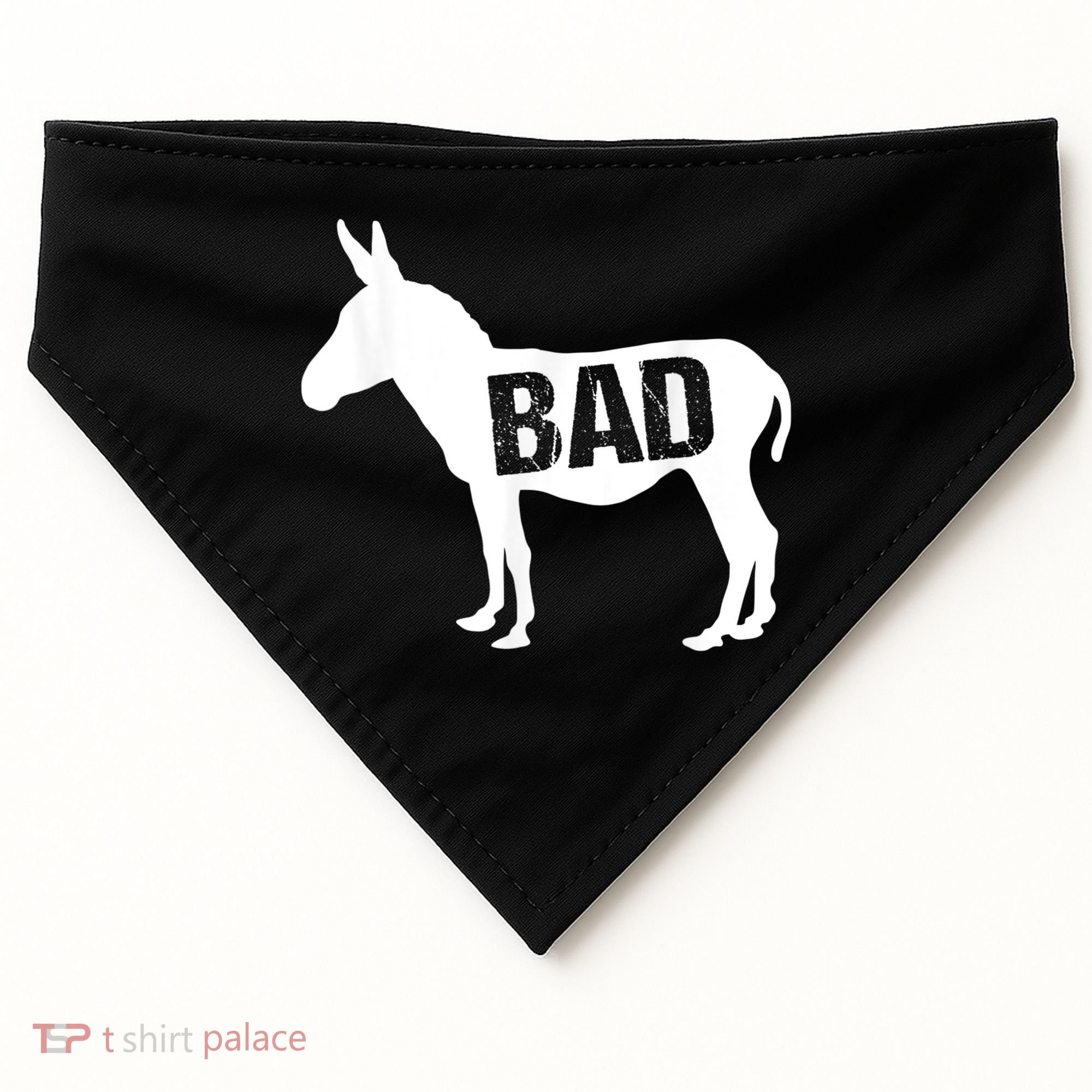 Funny Donkey Animal Lover Badass Ass Farm Mule USA-Made Doggie Bandana