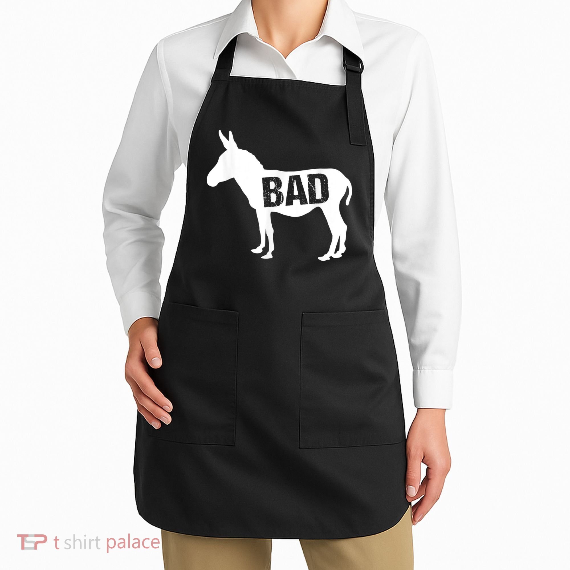 Funny Donkey Animal Lover Badass Ass Farm Mule Apron
