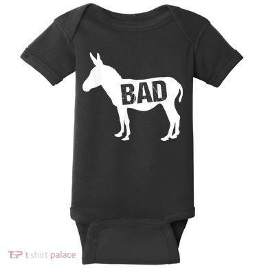 Funny Donkey Animal Lover Badass Ass Farm Mule Baby Bodysuit