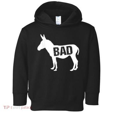 Funny Donkey Animal Lover Badass Ass Farm Mule Toddler Hoodie